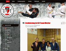 Tablet Screenshot of judo-club-wetzlar.de